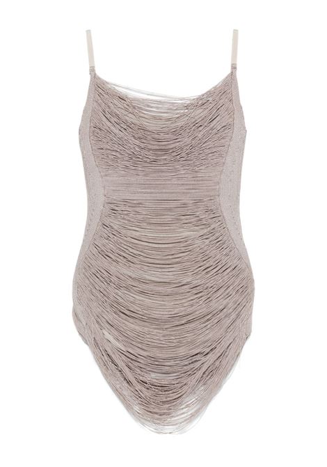 Silver fringed mini dress The attico - women THE ATTICO | 251WCA00441KVV016AA002